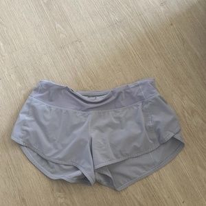 Pale Blue Speed Up 2.5" Lululemon Shorts Size 8